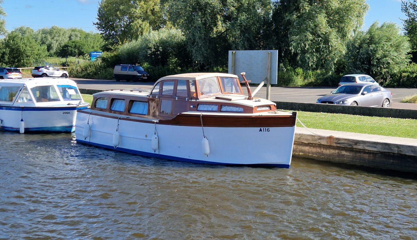Martham Boats Wooden River Cruiser Nice One Waterside Marine Sales Martham Boats Wooden River Cruiser Nice One Waterside Marine Sales