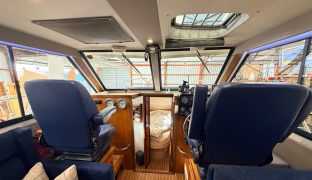 Hardy 33 - Woods One - 5 Berth British-built motor cruiser known for her exceptional sea-keeping, robust build quality, and all-weather capability