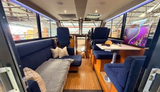 Hardy 33 - Woods One - 5 Berth British-built motor cruiser known for her exceptional sea-keeping, robust build quality, and all-weather capability