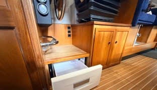 Hardy 33 - Woods One - 5 Berth British-built motor cruiser known for her exceptional sea-keeping, robust build quality, and all-weather capability