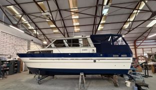 Hardy 33 - Woods One - 5 Berth British-built motor cruiser known for her exceptional sea-keeping, robust build quality, and all-weather capability