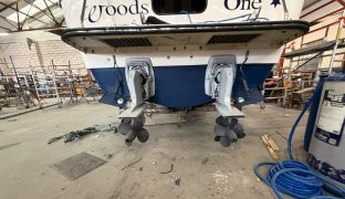 Hardy 33 - Woods One - 5 Berth British-built motor cruiser known for her exceptional sea-keeping, robust build quality, and all-weather capability