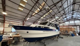 Hardy 33 - Woods One - 5 Berth British-built motor cruiser known for her exceptional sea-keeping, robust build quality, and all-weather capability