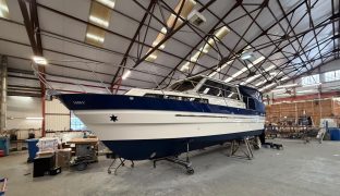Hardy 33 - Woods One - 5 Berth British-built motor cruiser known for her exceptional sea-keeping, robust build quality, and all-weather capability
