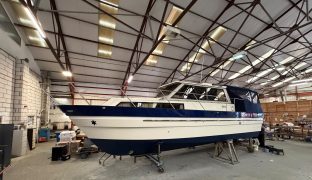 Hardy 33 - Woods One - 5 Berth British-built motor cruiser known for her exceptional sea-keeping, robust build quality, and all-weather capability
