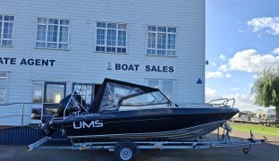 UMS 655DC - Rugged, high-performance 6.5-meter dual-console (DC) aluminum boat built for both leisure cruising and serious fishing
